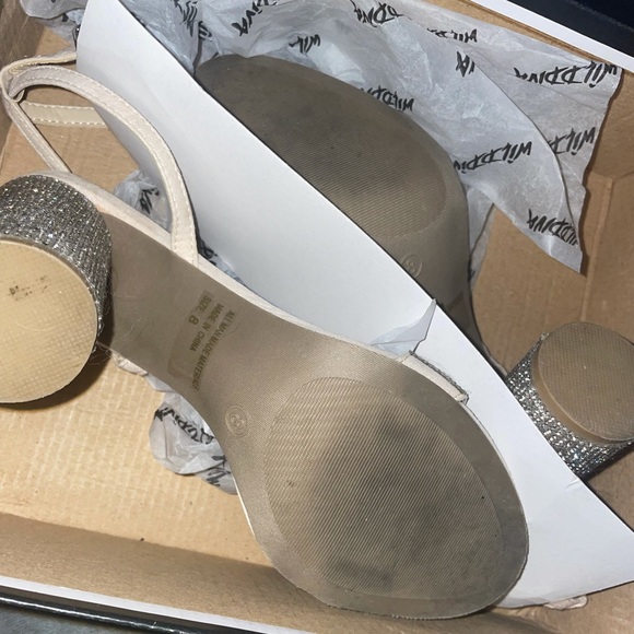 sparkly tan heels - Picture 2 of 3